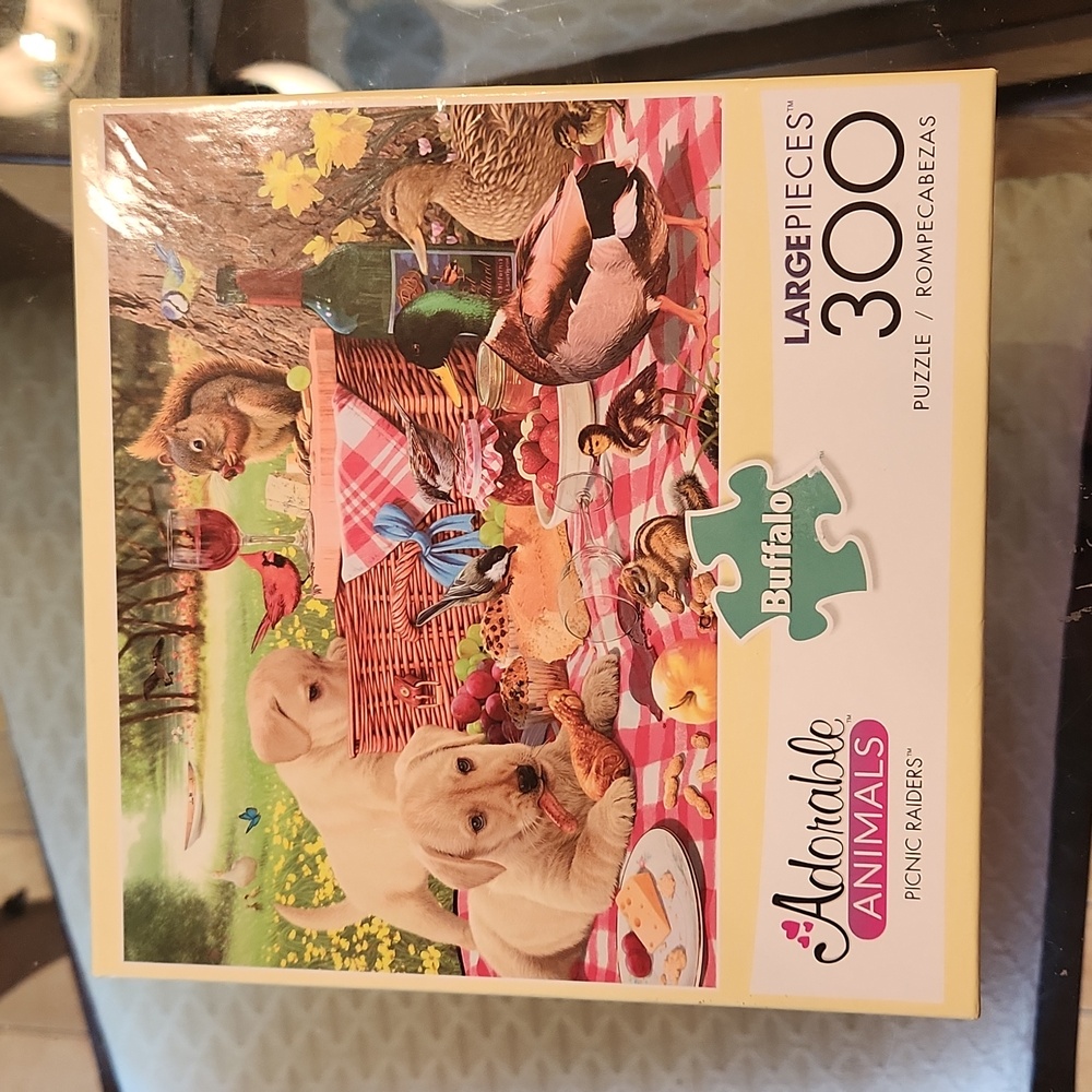 Picnic Raiders 300 piece Adorable Animals Buffalo Puzzle